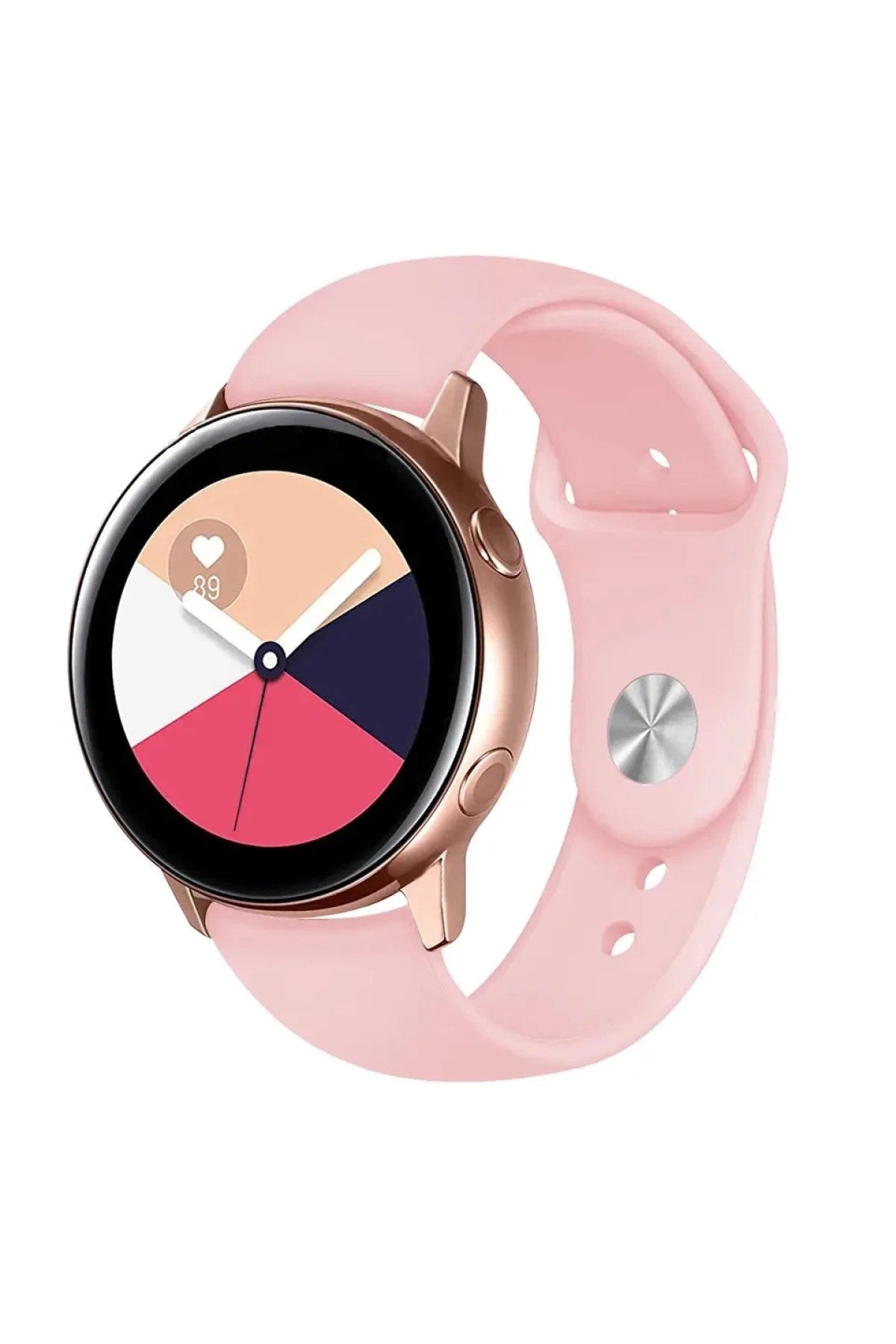 Mey İthalat® Watch 22mm Klasik Kordon - Pembe