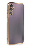 Mey İthalat® Samsung Galaxy A14 4G Kılıf Lensli Silikon - Gold