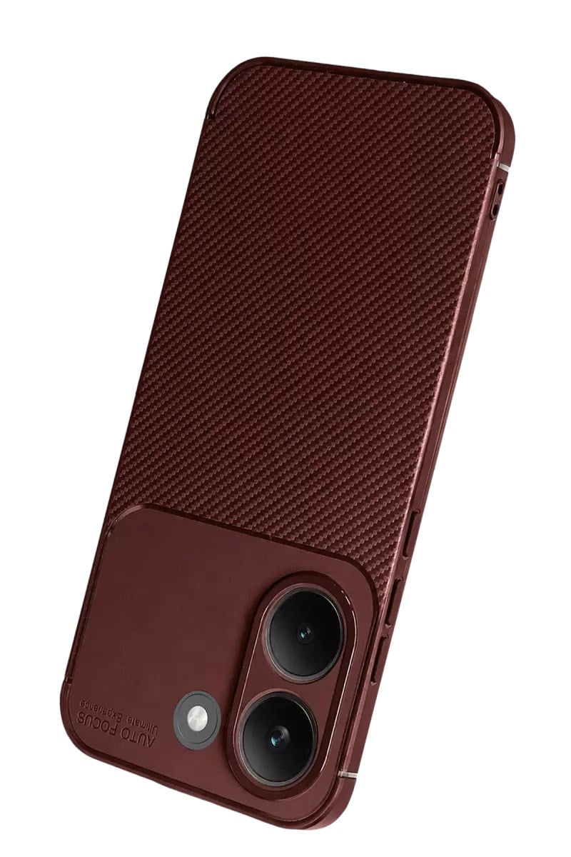 Mey İthalat® Poco X8 Pro Auto Focus Karbon Kapak - Bordo