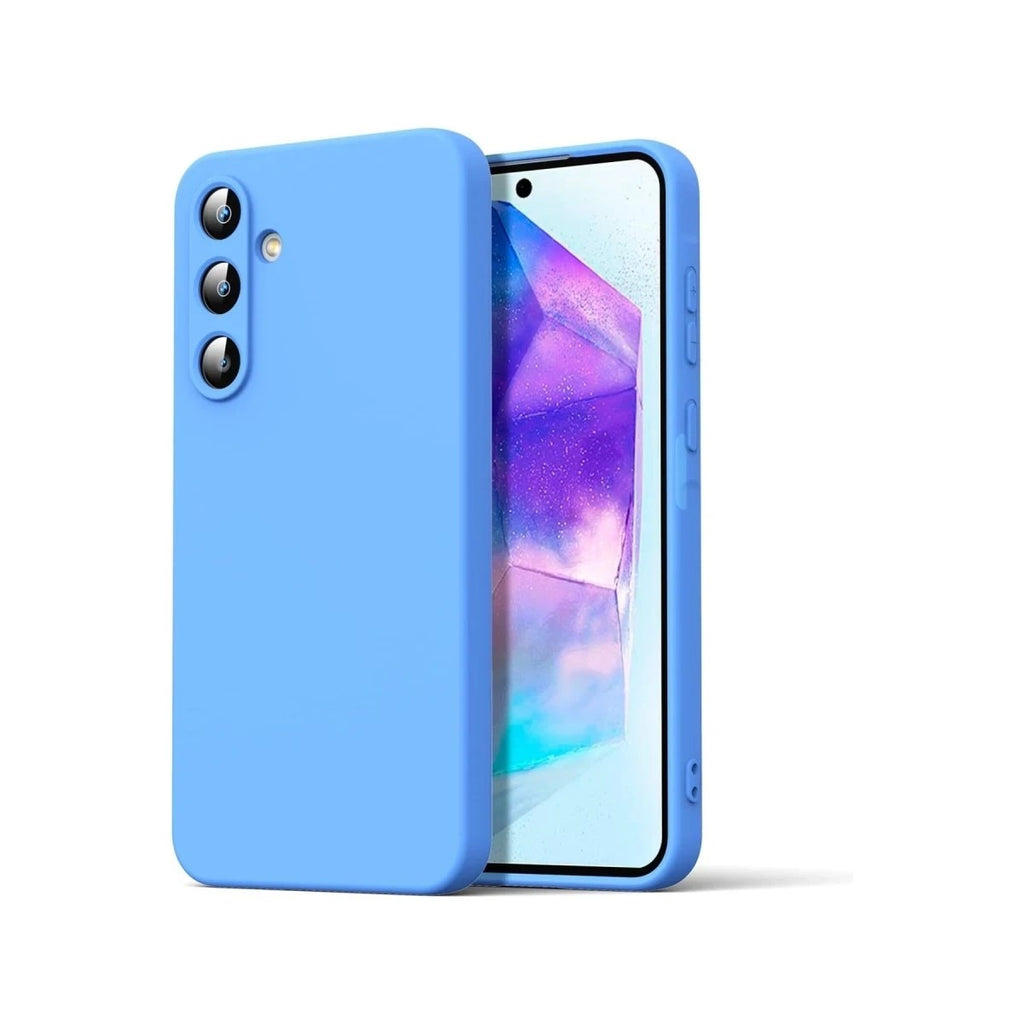 Mey İthalat® Samsung Galaxy A16 5G Kılıf Nano içi Kadife Silikon - Mavi