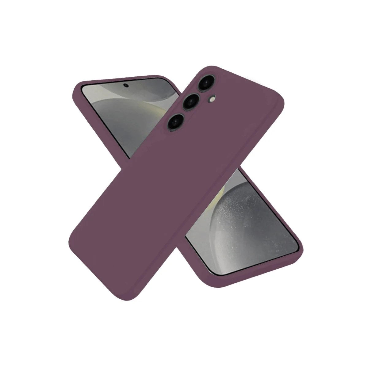 Mey İthalat® Samsung Galaxy A06 Kılıf First Silikon - Mürdüm