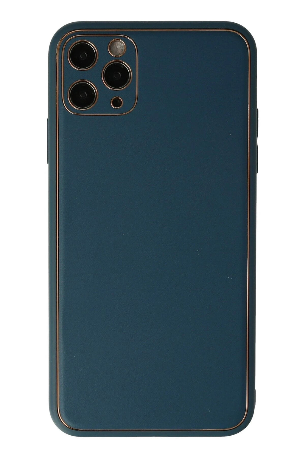 Mey İthalat® iPhone 11 Pro Kılıf Coco Deri Silikon Kapak - Mavi
