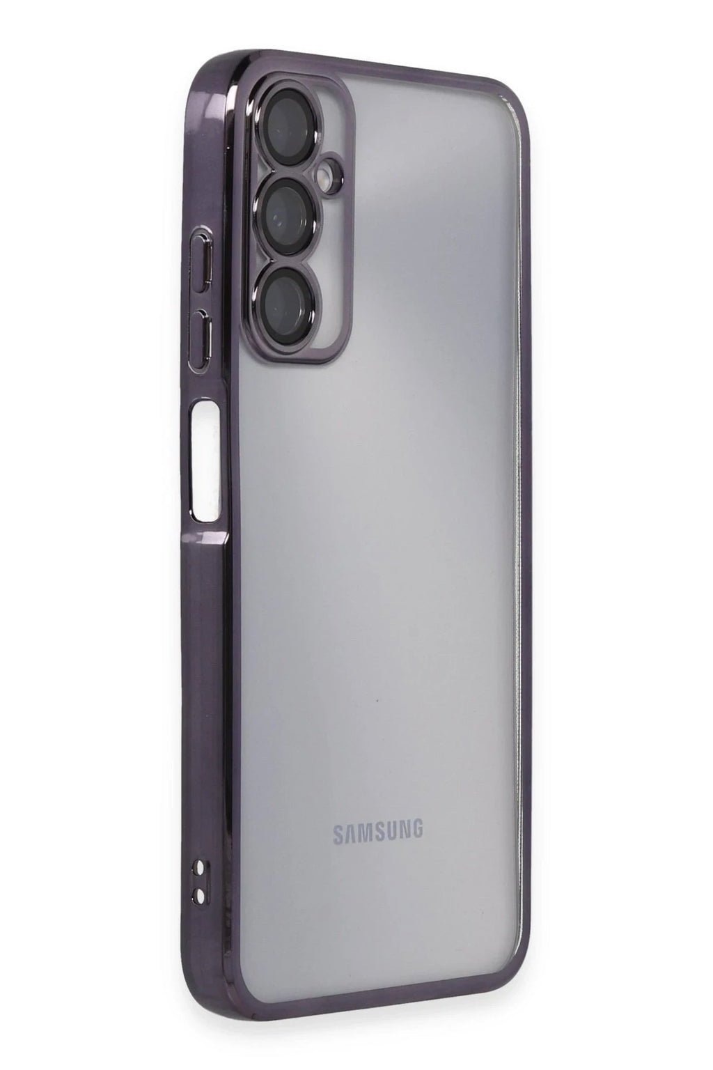 Mey İthalat® Samsung Galaxy A05S Kılıf Lensli Silikon - Mor