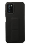Mey İthalat® Samsung Galaxy A03S Kılıf Mega Standlı Silikon - Siyah