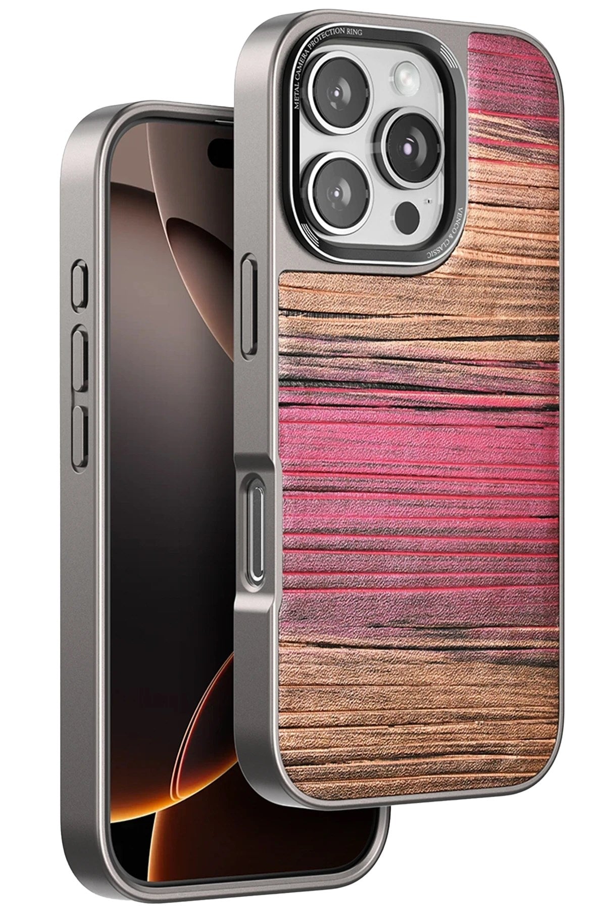 Mey İthalat® iPhone 16 Pro Wave Kapak - Pembe