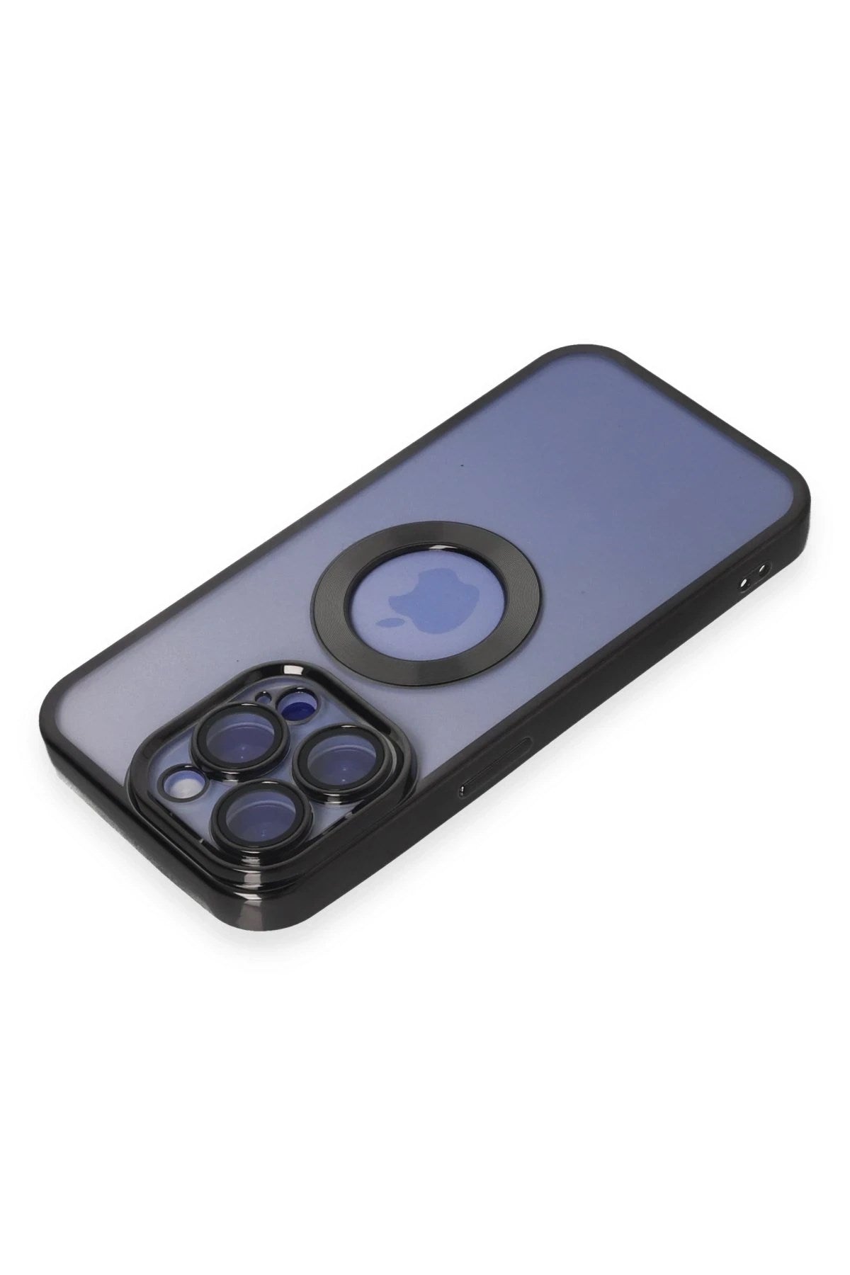 Mey İthalat® iPhone 15 Pro Max Kılıf Slot Silikon - Siyah
