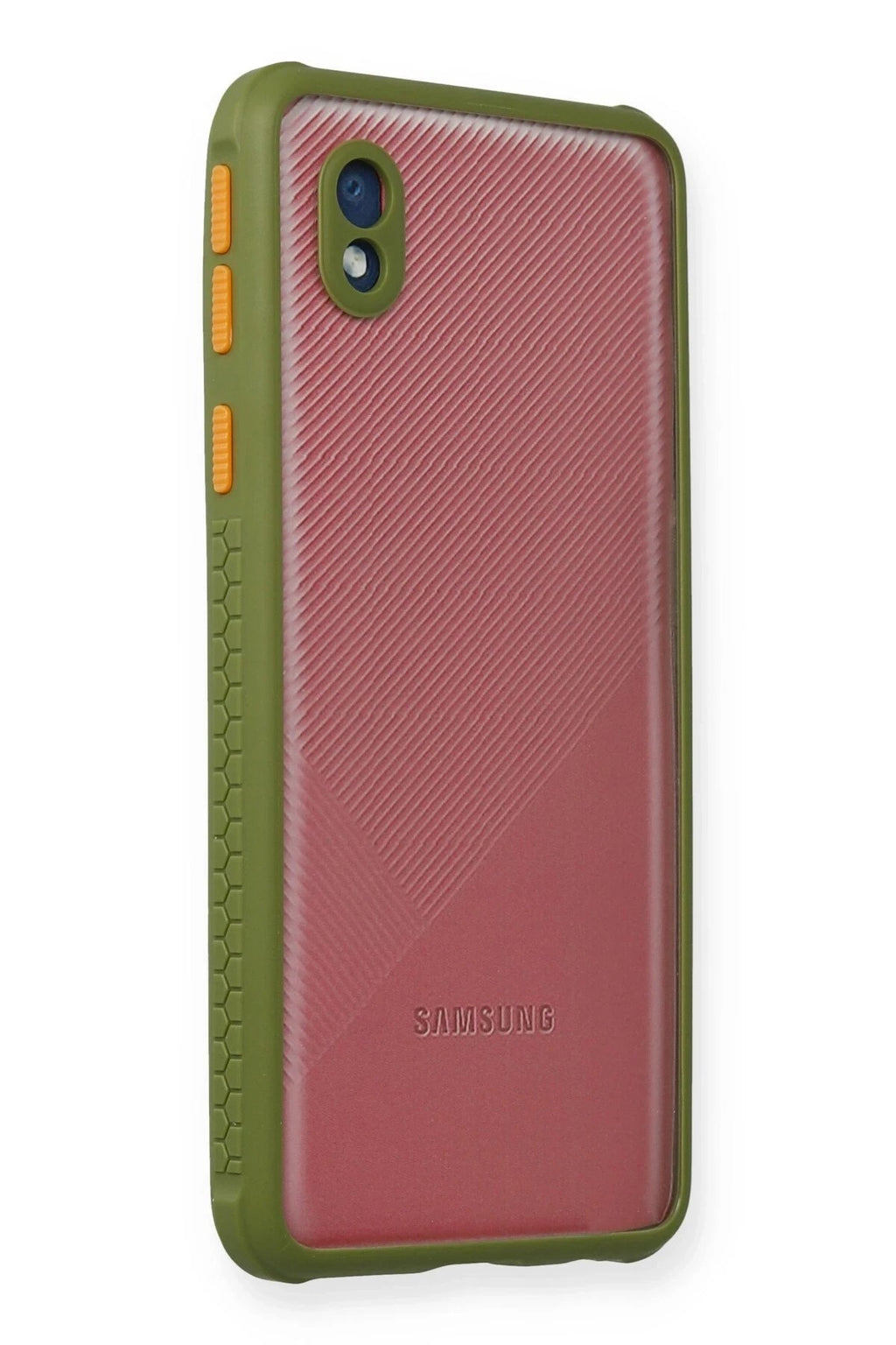 Mey İthalat® Samsung Galaxy A01 Core Kılıf Miami Şeffaf Silikon - Yeşil