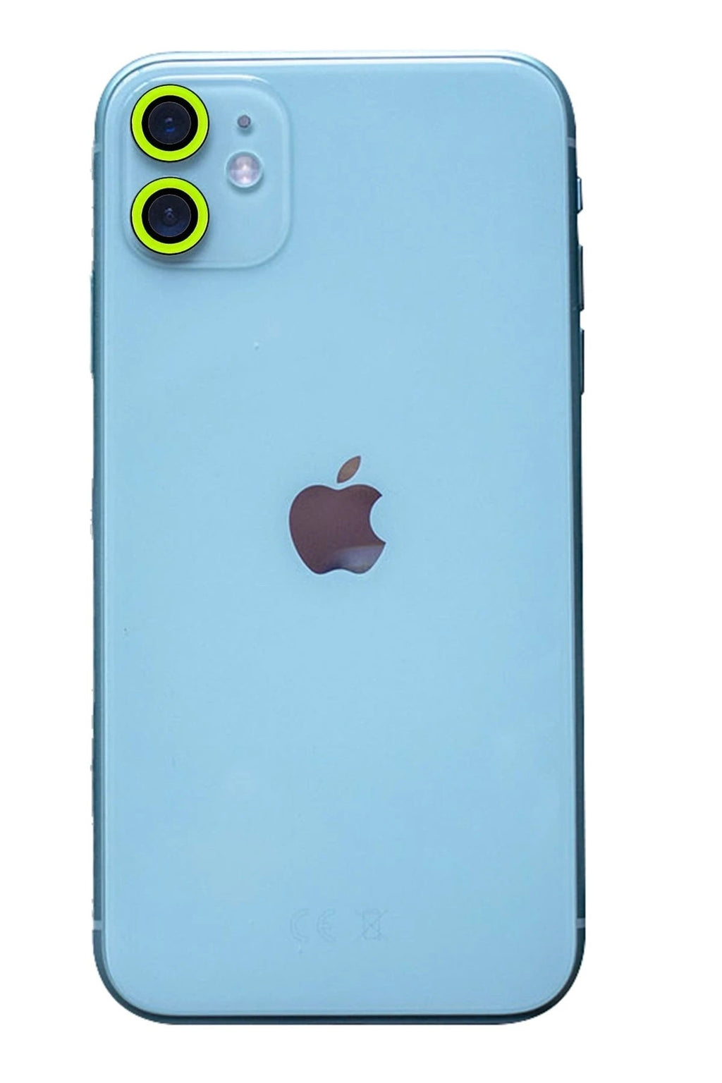 Mey İthalat® iPhone 11 Neon Fosforlu Kamera Lens - Yeşil