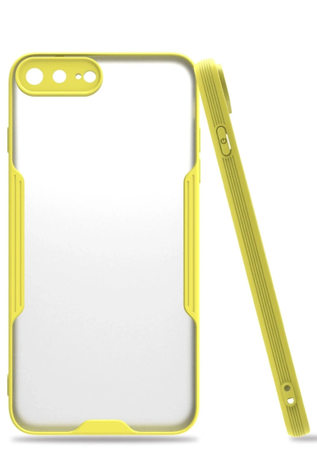 Mey İthalat® iPhone 7 Plus Kılıf Platin Silikon - Sarı