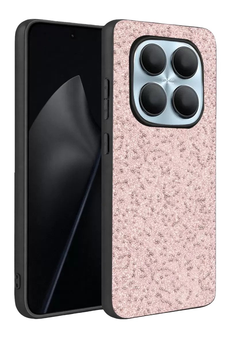 Mey İthalat® Redmi Note 15 4G Bright Simli Kapak - Pembe