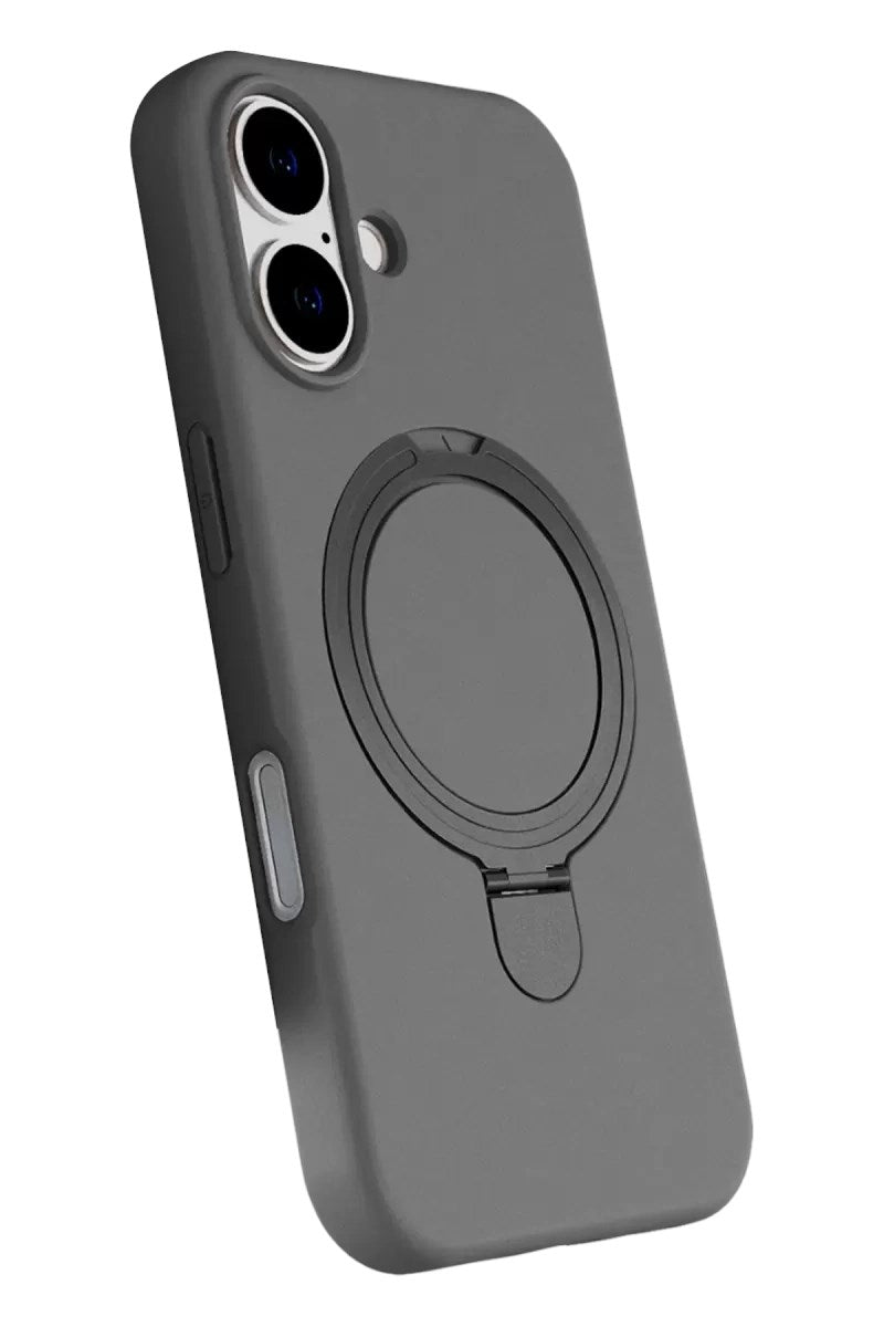 Mey İthalat® iPhone 17 Regal Magsafe Standlı Kapak - Titan Gri