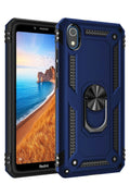 Mey İthalat® Redmi 7A Kılıf Sofya Yüzüklü Silikon Kapak - Lacivert