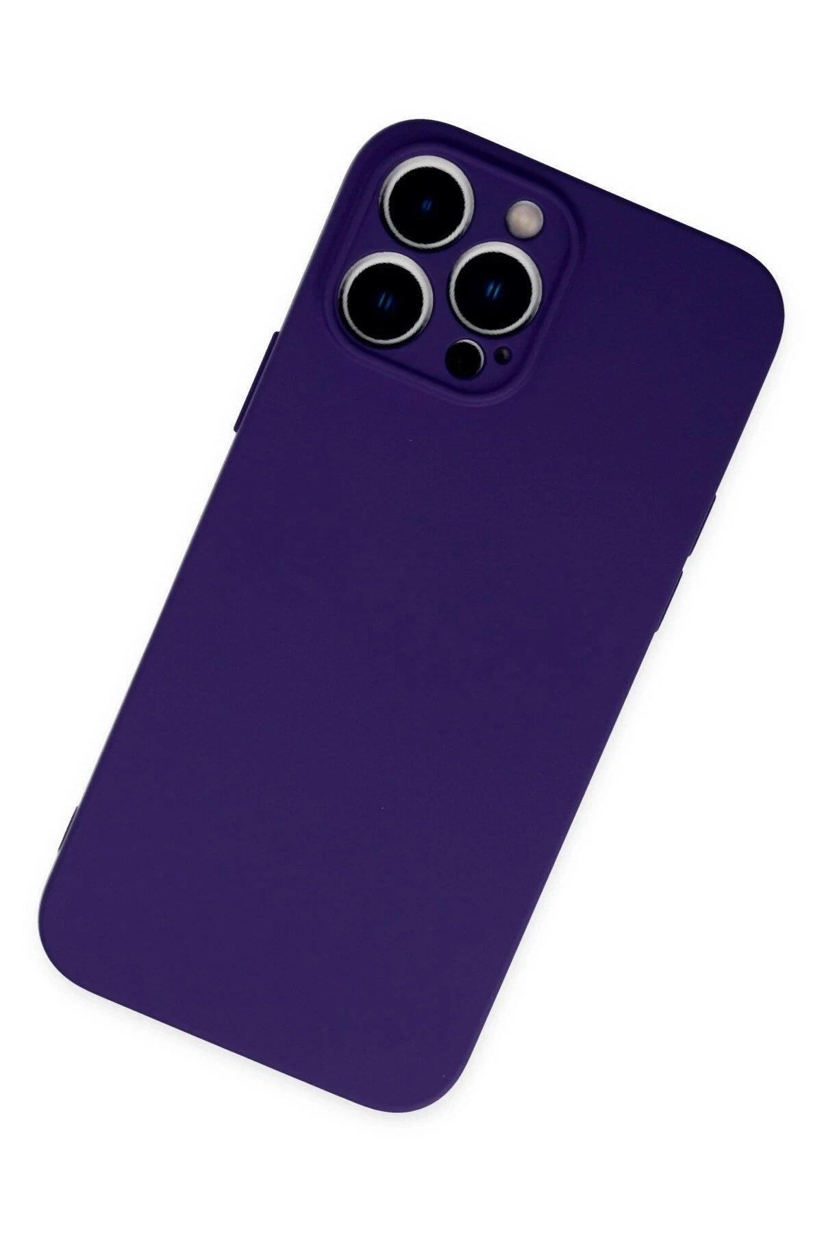 Mey İthalat® iPhone 13 Pro Kılıf Nano içi Kadife Silikon - Mor