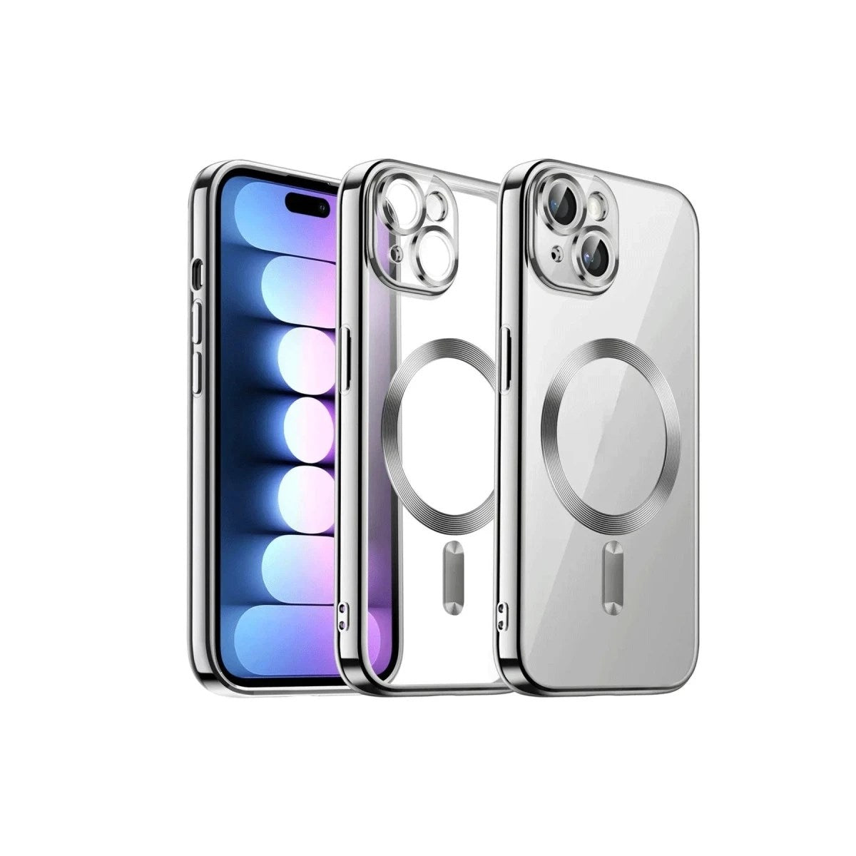 Mey İthalat® iPhone 14 Kılıf Kross Magneticsafe Kapak - Titan Gri