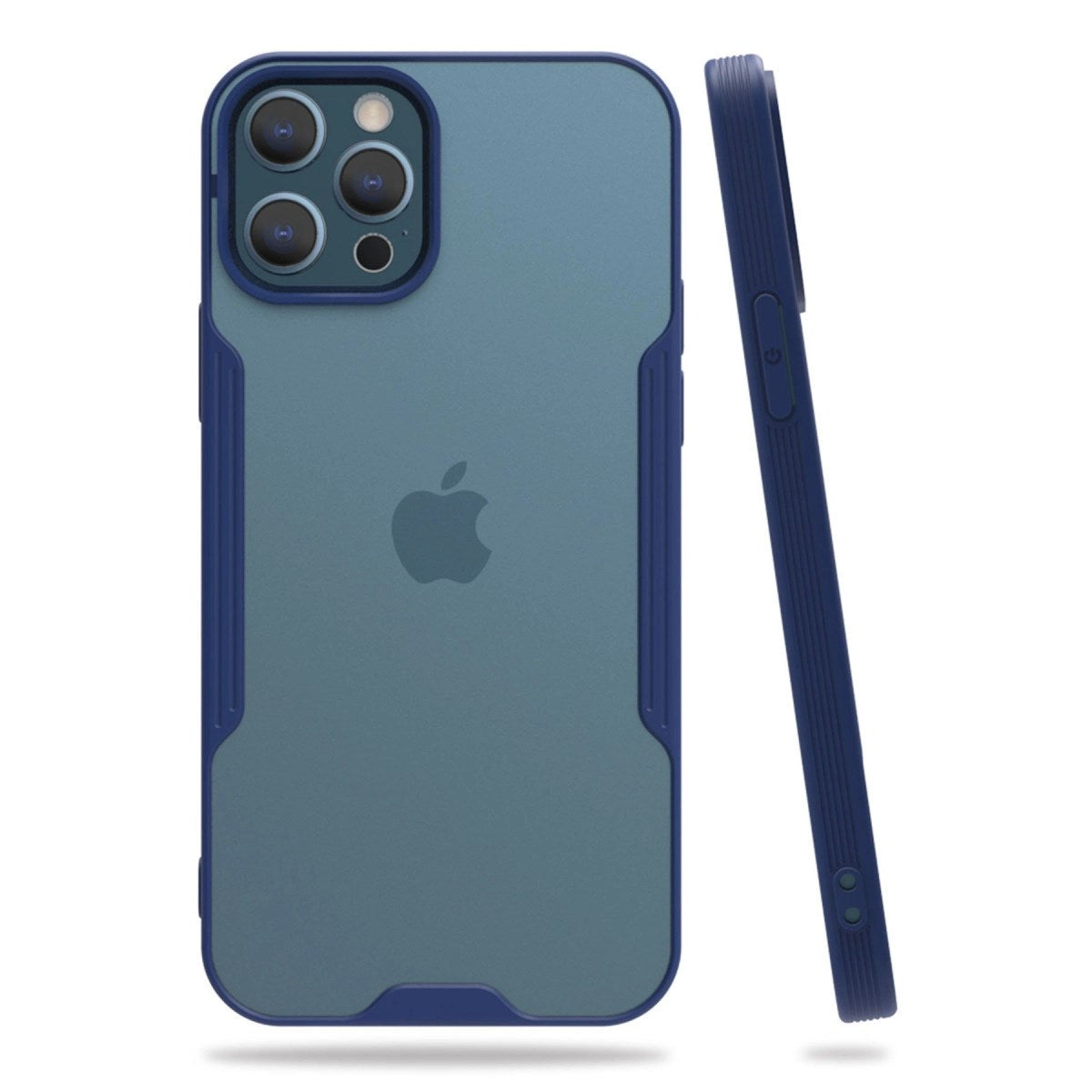 Mey İthalat® iPhone 12 Pro Max Kılıf Platin Silikon - Lacivert