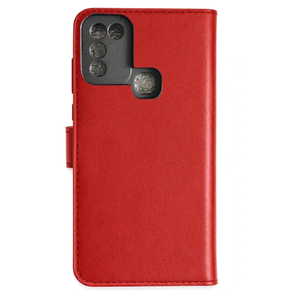 Mey İthalat® İnfinix Hot 10 Play Kılıf Trend S Plus Kapaklı Kılıf - Kırmızı