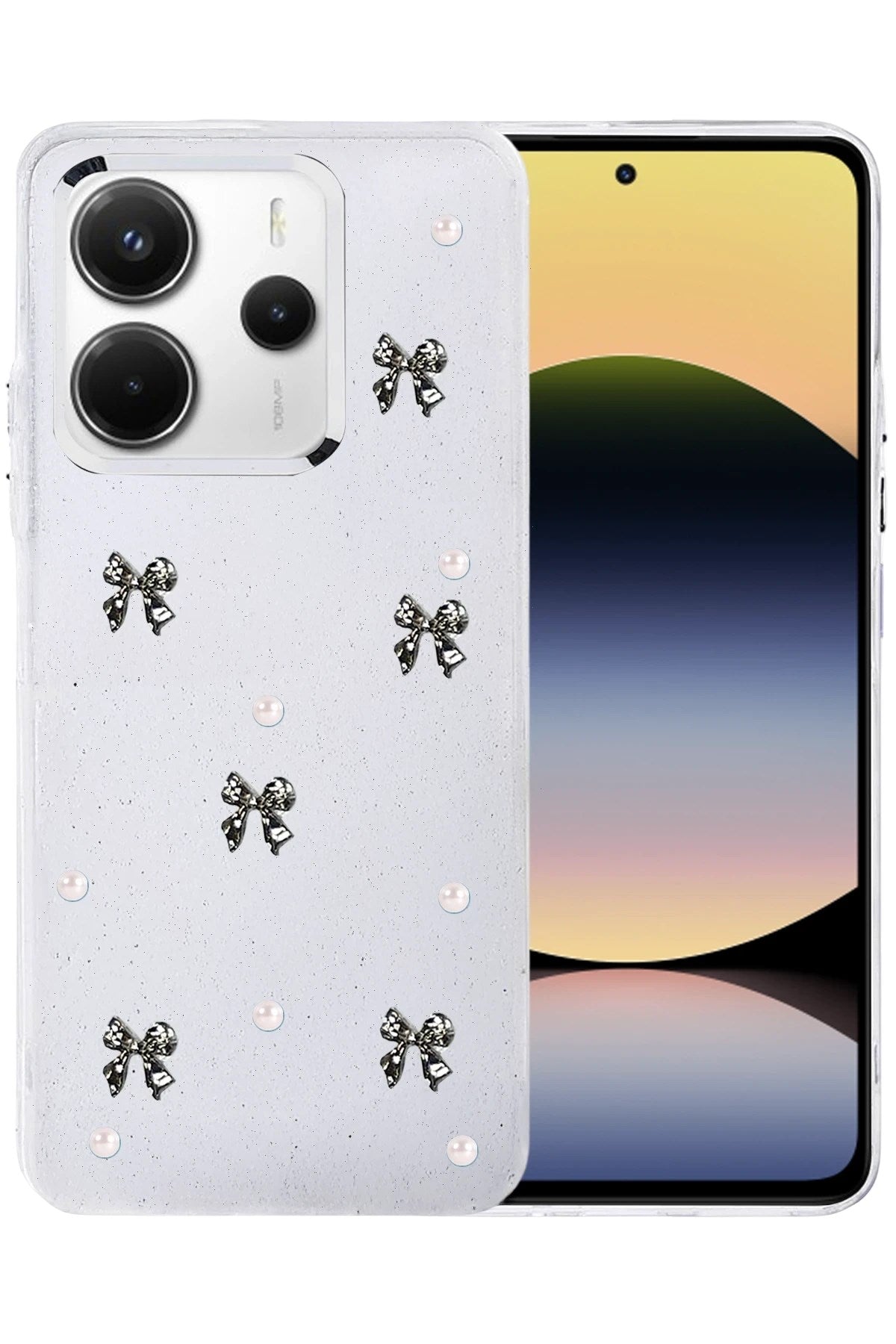 Mey İthalat® Redmi Note 14 4G Fiyonk Desenli Kapak - Desen 8