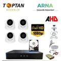 5 Mp Lens 2mp 1080P Full Hd Iç Mekan Dome Güvenlik Kamera Seti 1 Tb HDD Dahil
