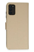 Mey İthalat® Samsung Galaxy A03S Kılıf Trend S Plus Kapaklı Kılıf - Gold