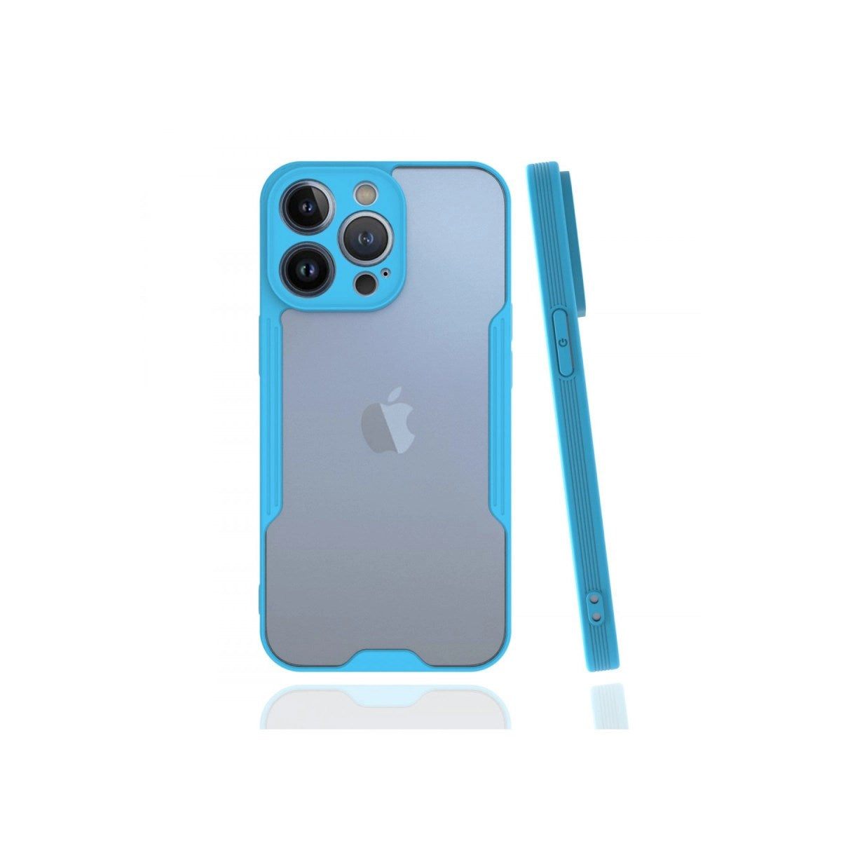 Mey İthalat® iPhone 13 Pro Kılıf Platin Silikon - Mavi