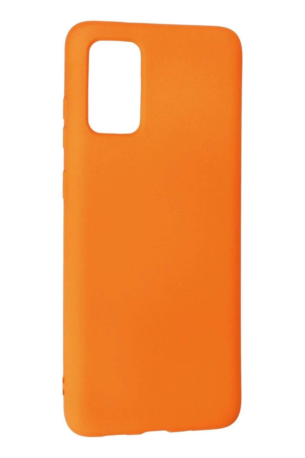 Mey İthalat® Samsung Galaxy S20 Plus Kılıf Nano içi Kadife Silikon - Turuncu