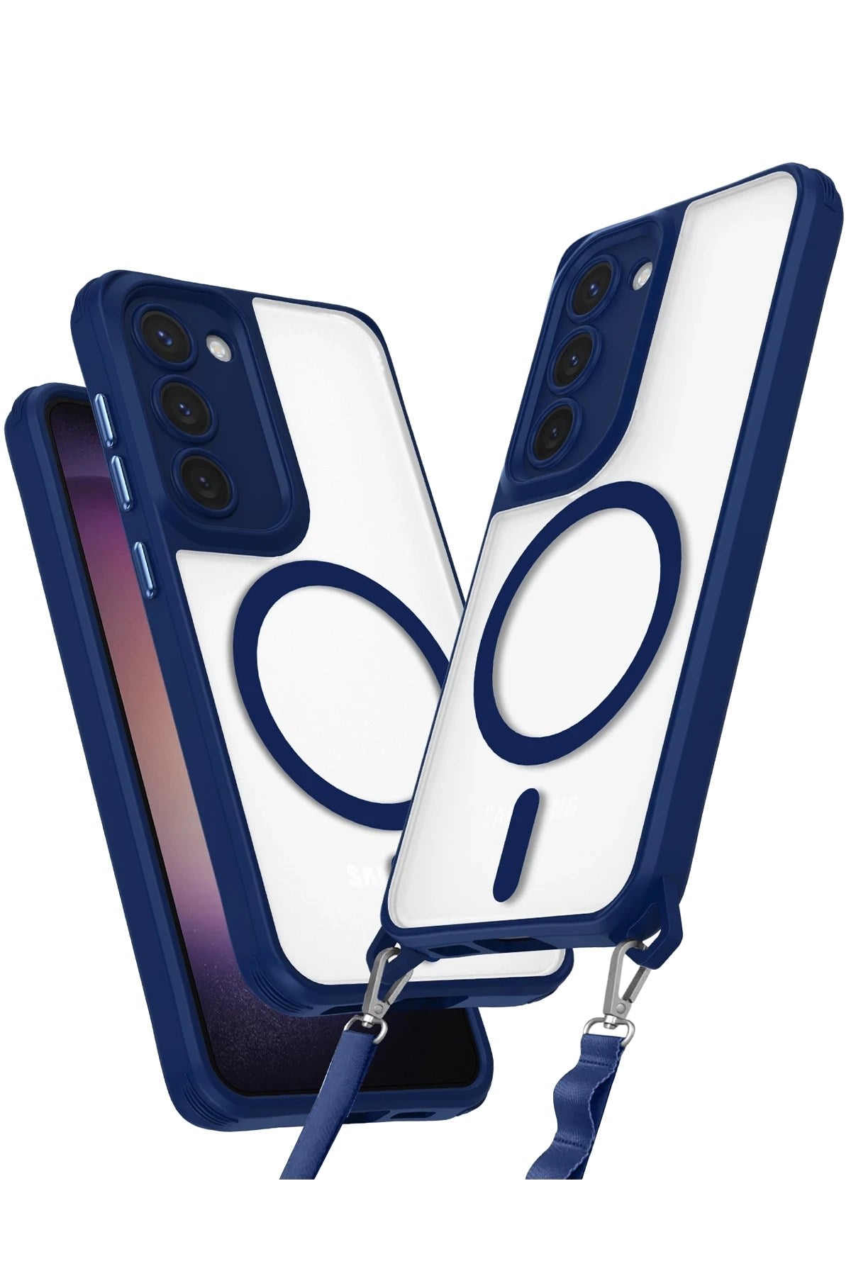 Mey İthalat® Samsung Galaxy S23 Kılıf Enka Magsafe Silikon Kılıf - Lacivert