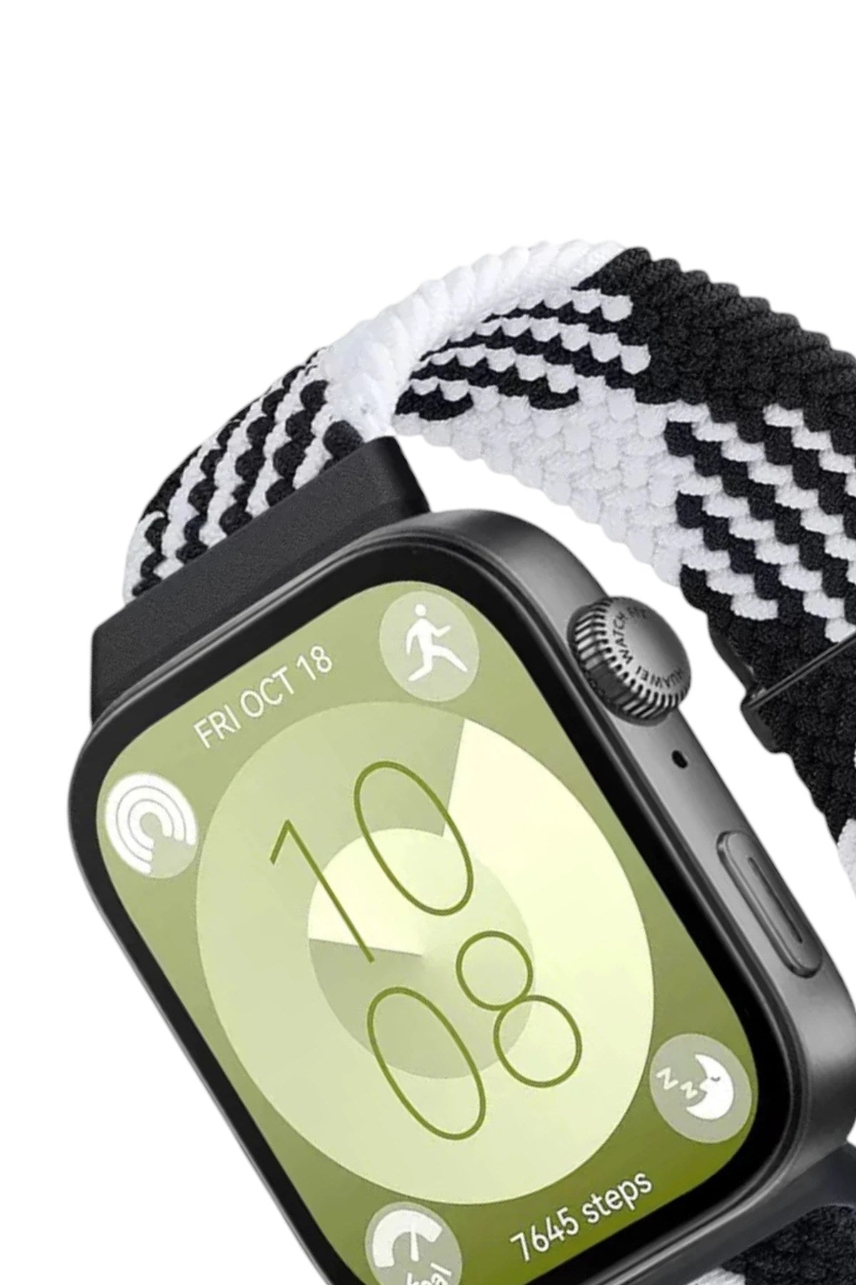 Mey İthalat® Huawei Fit 4 Star Kordon - Siyah-Beyaz