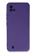 Mey İthalat® Realme C11 2021 Kılıf Nano içi Kadife Silikon - Mor