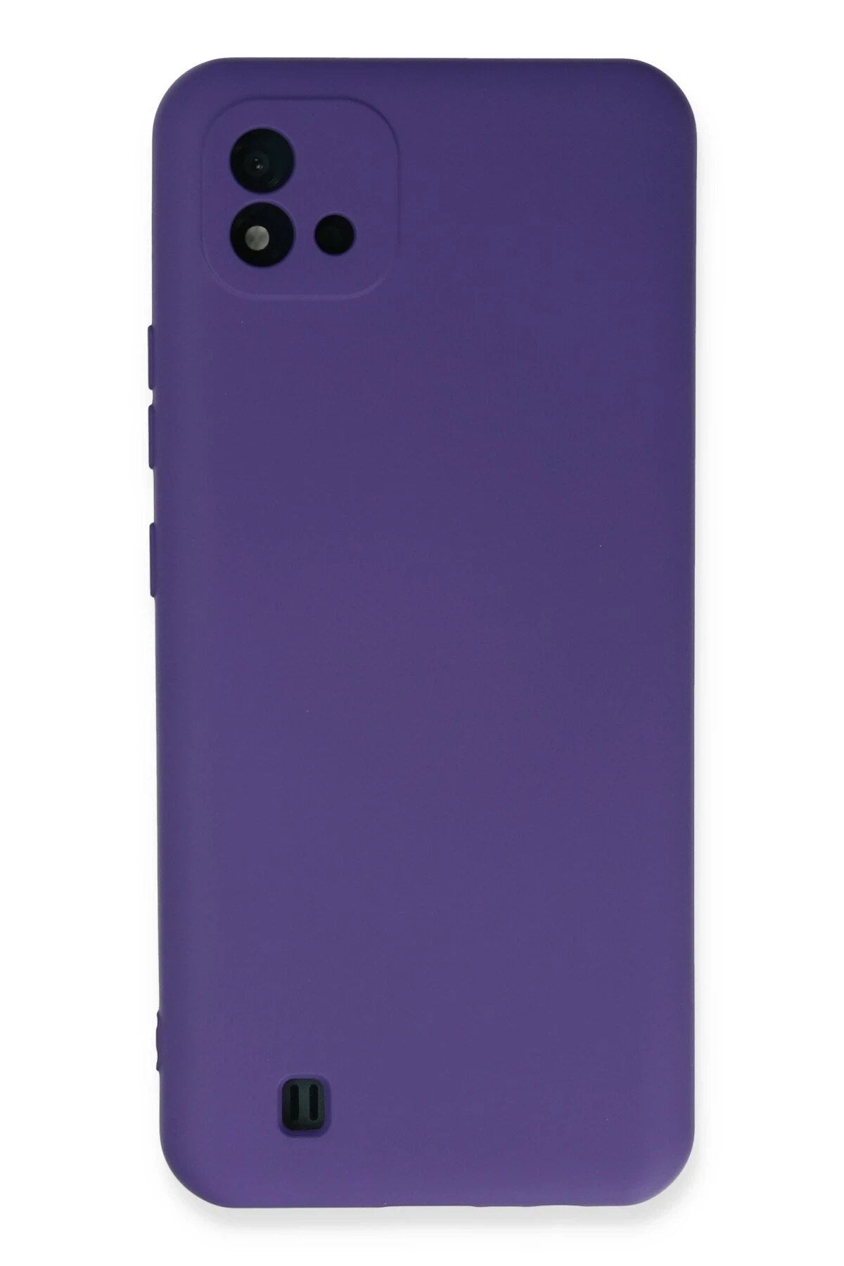Mey İthalat® Realme C11 2021 Kılıf Nano içi Kadife Silikon - Mor