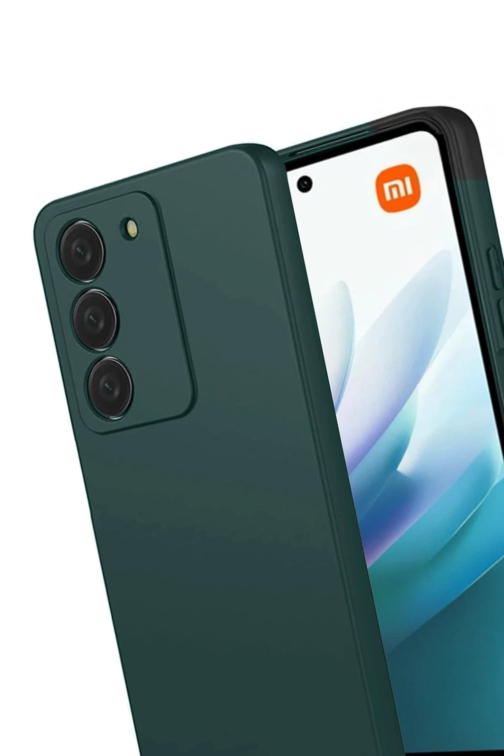 Mey İthalat® Redmi 15 4G First Silikon - Koyu Yeşil