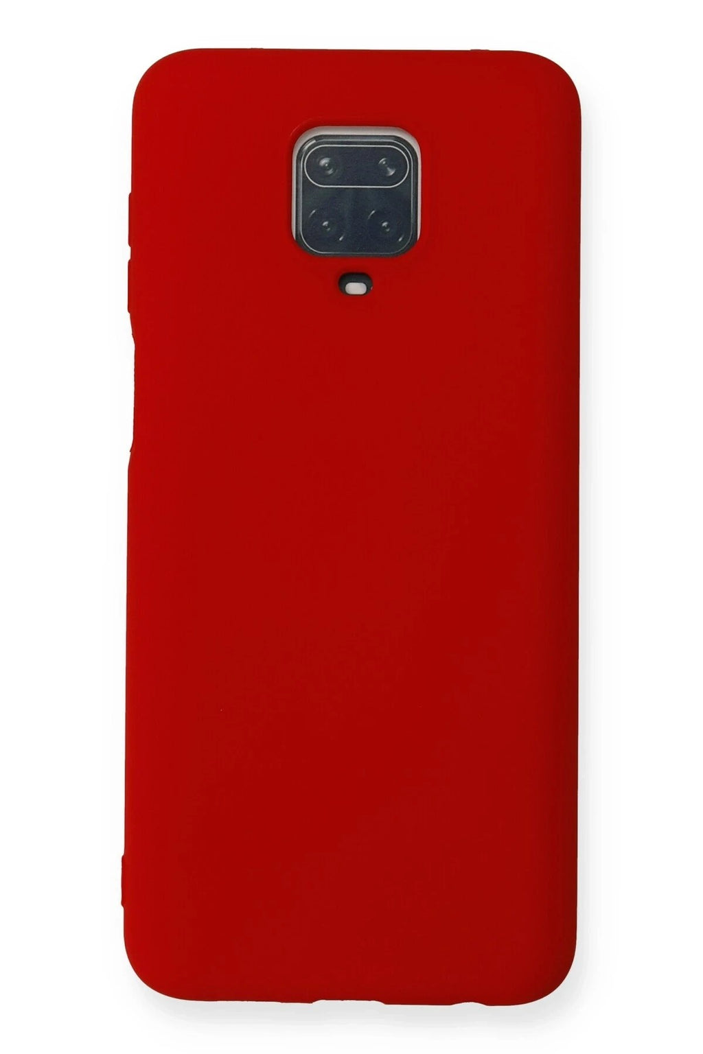 Mey İthalat® Redmi Note 9 Pro Kılıf Nano içi Kadife Silikon - Kırmızı