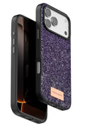 Mey İthalat® iPhone 17 Pro Bright Simli Kapak - Derin Mor
