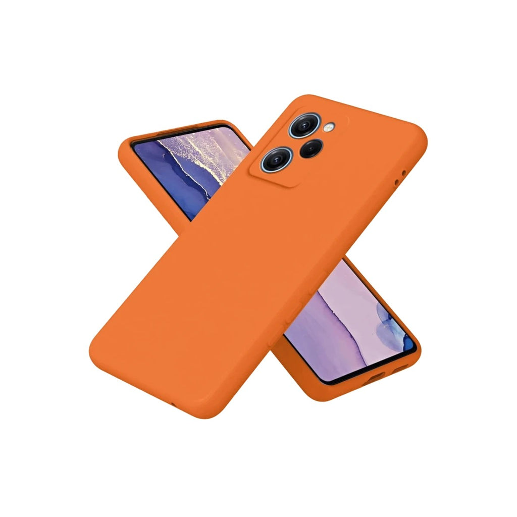 Mey İthalat® Poco X5 Pro 5G Nano içi Kadife Silikon - Turuncu