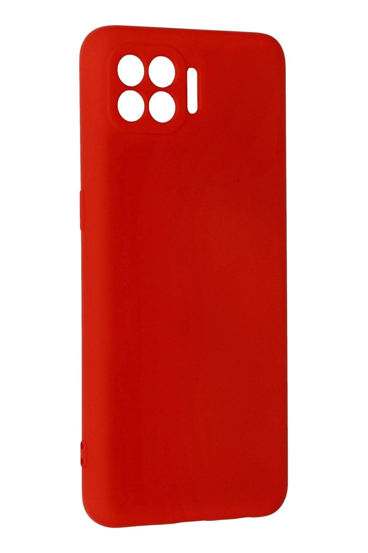 Mey İthalat® Reno 4 Lite Kılıf Nano içi Kadife Silikon - Kırmızı