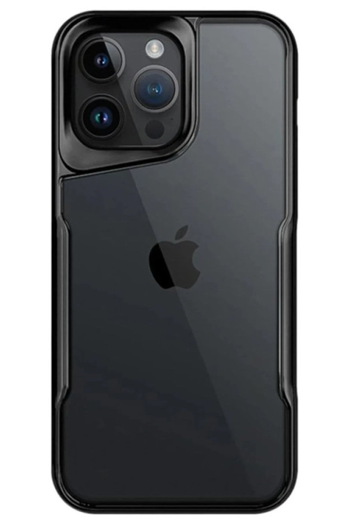 Mey İthalat® iPhone 15 Pro Max Kılıf Boyi Silikon Kapak - Siyah