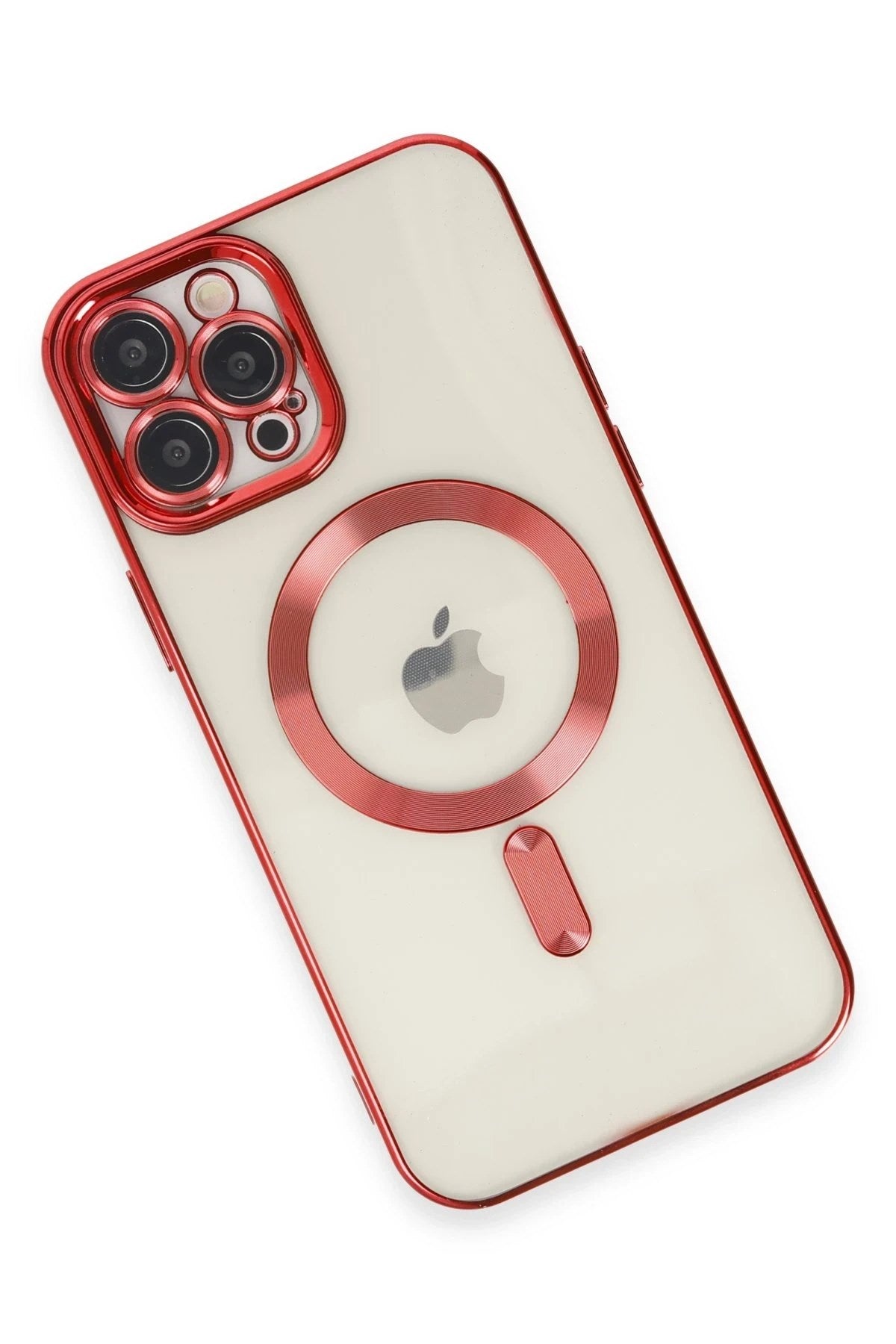 Mey İthalat® iPhone 12 Pro Max Kılıf Kross Magneticsafe Kapak - Kırmızı