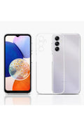 Mey İthalat® Samsung Galaxy A14 4G Kılıf Lüx Şeffaf Silikon