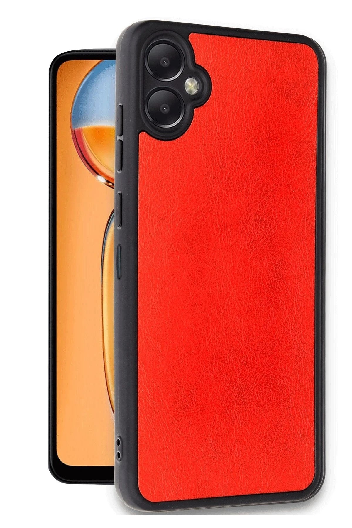 Mey İthalat® Samsung Galaxy A06 Kılıf Aras Deri Kapak - Kırmızı