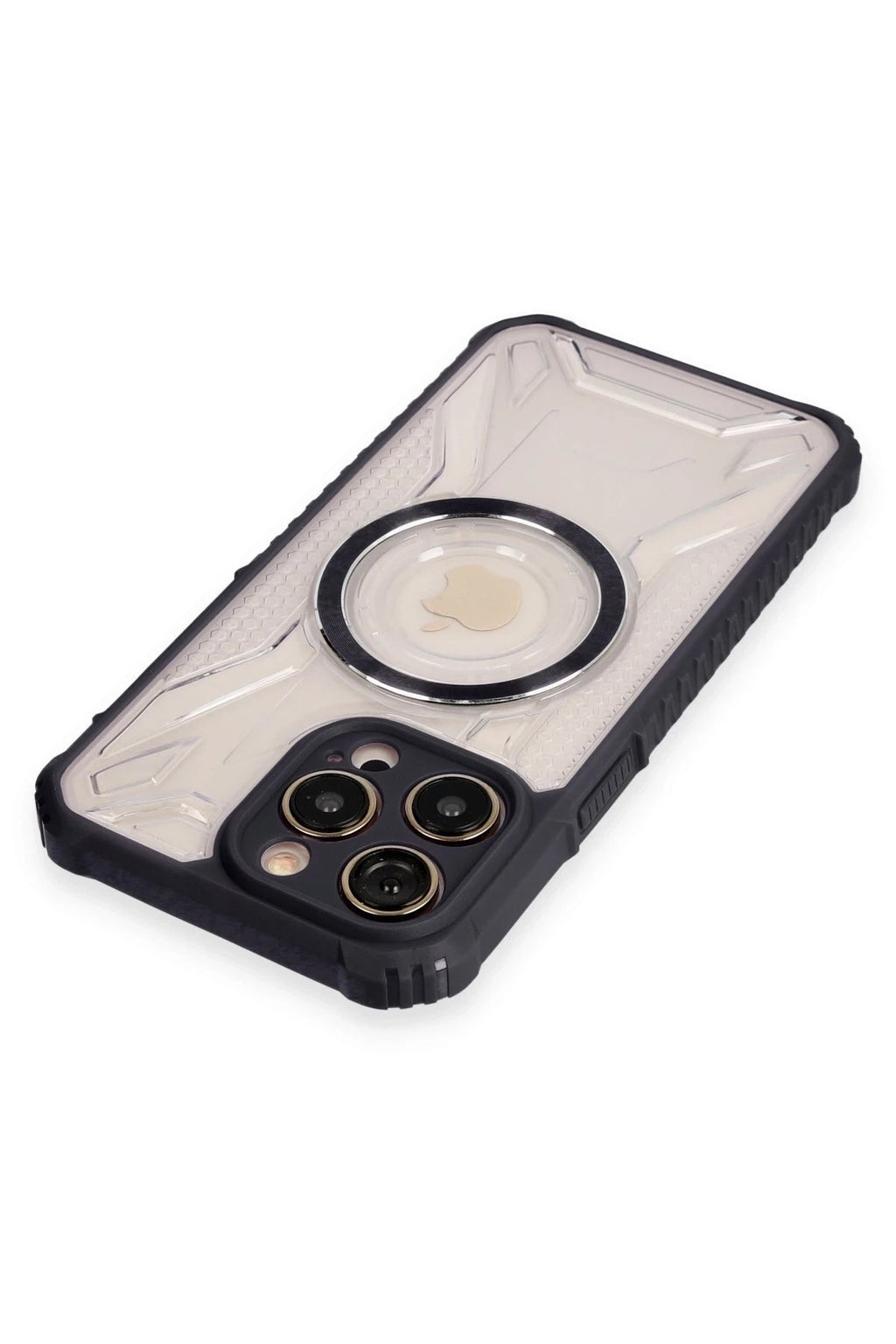 Mey İthalat® iPhone 12 Pro Kılıf Prag Magneticsafe Kapak - Siyah