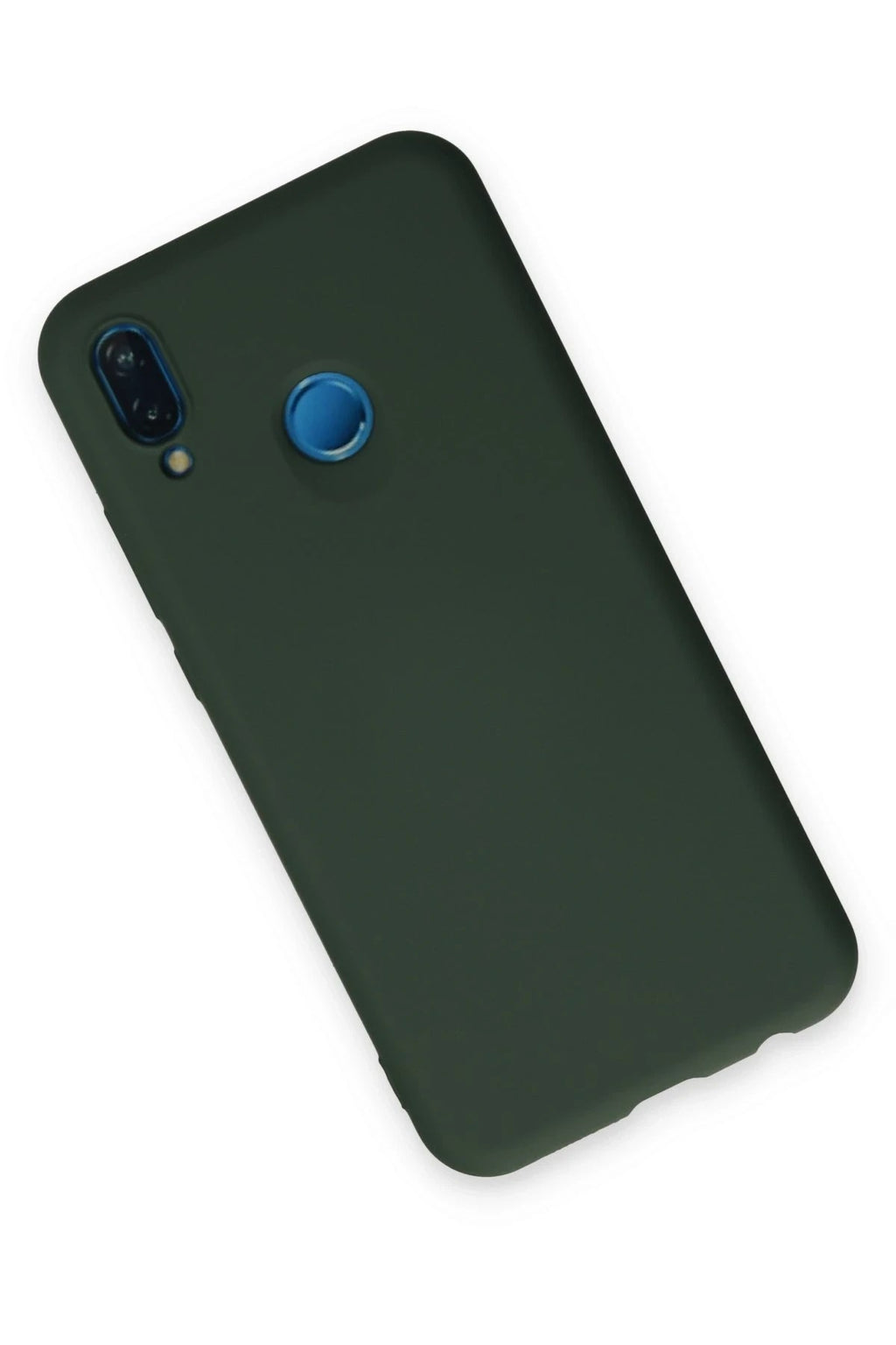 Mey İthalat® Huawei P20 Lite Kılıf Nano içi Kadife Silikon - Koyu Yeşil