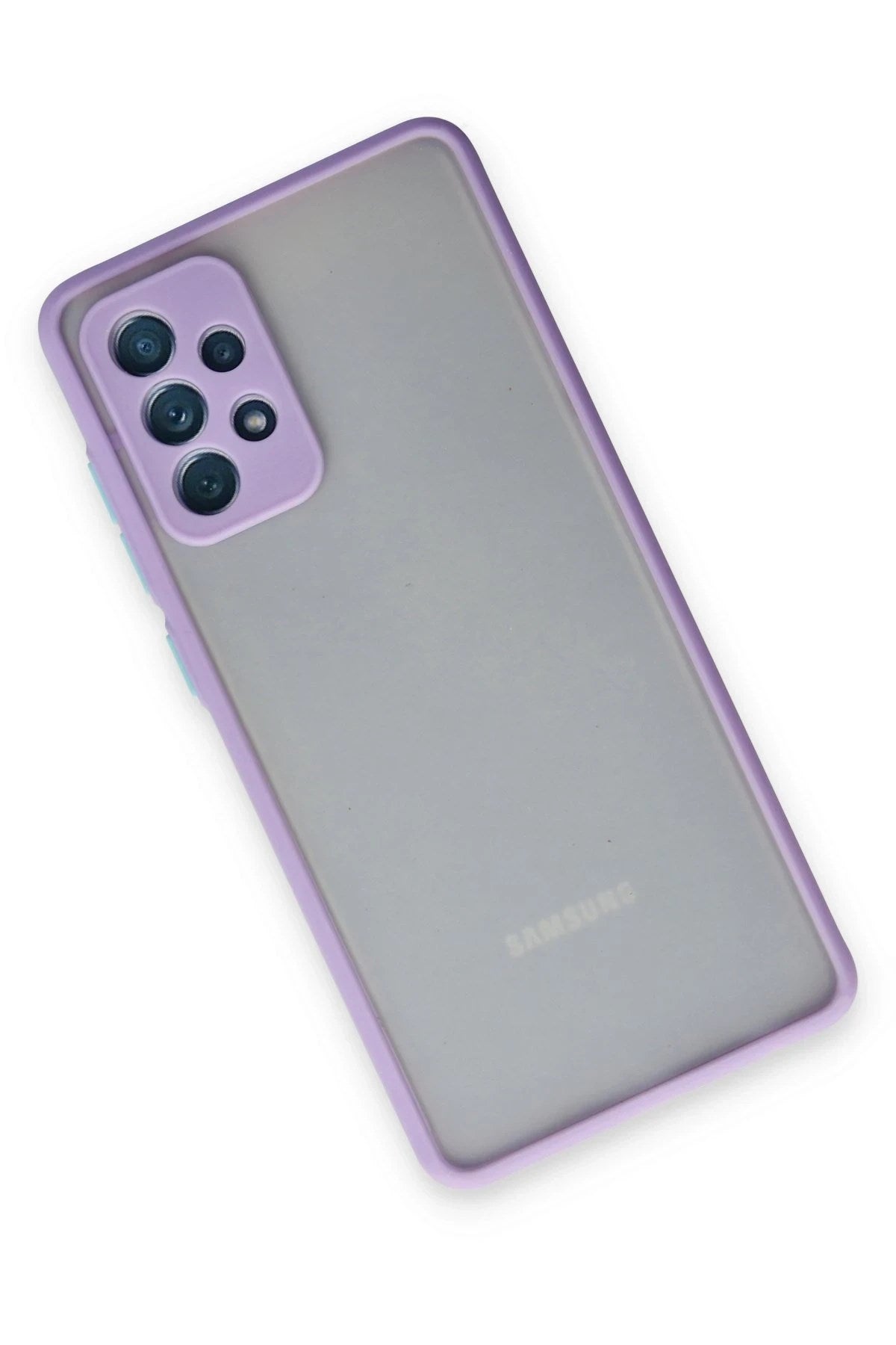 Mey İthalat® Samsung Galaxy A72 Kılıf Montreal Silikon Kapak - Mor