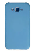 Mey İthalat® Samsung Galaxy J7 Kılıf Nano içi Kadife Silikon - Mavi