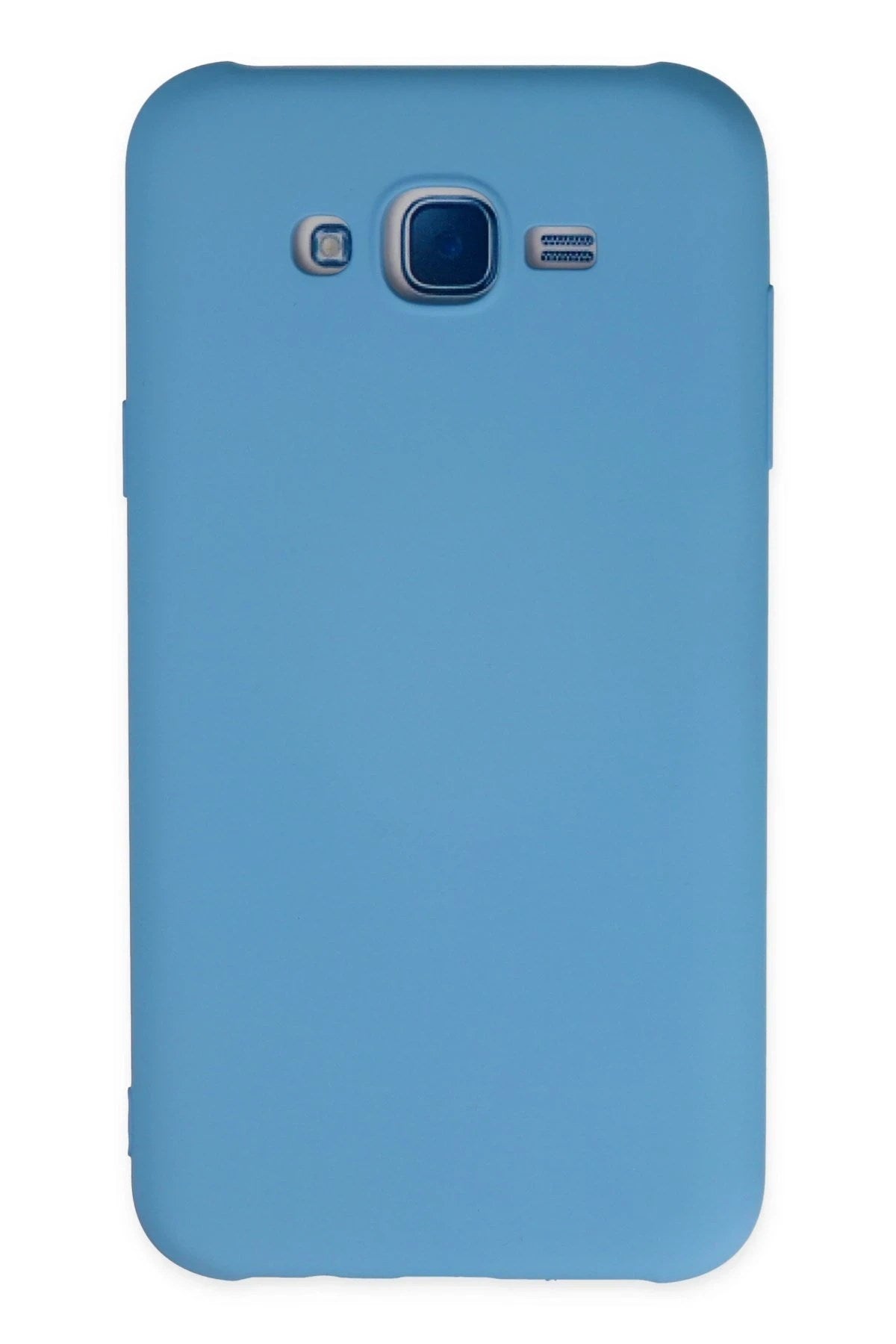 Mey İthalat® Samsung Galaxy J7 Kılıf Nano içi Kadife Silikon - Mavi