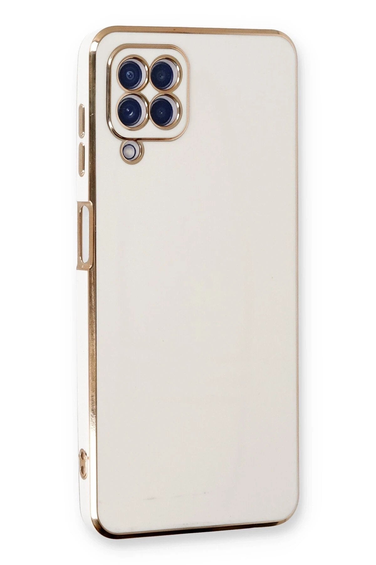 Mey İthalat® Samsung Galaxy A22 Kılıf Volet Silikon - Beyaz