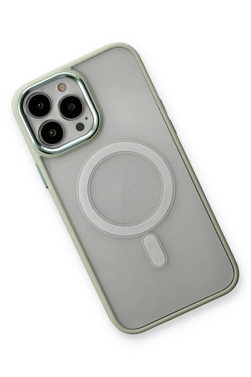 Mey İthalat® iPhone 14 Pro Max Kılıf Room Magneticsafe Silikon - Su Yeşili