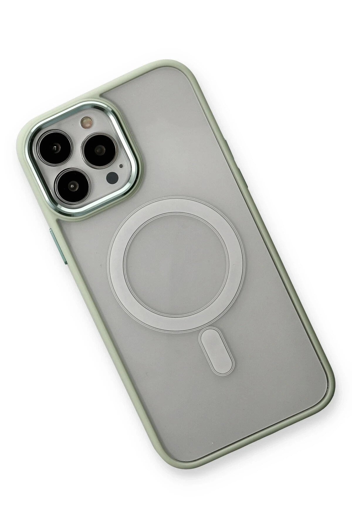 Mey İthalat® iPhone 14 Pro Max Kılıf Room Magneticsafe Silikon - Su Yeşili