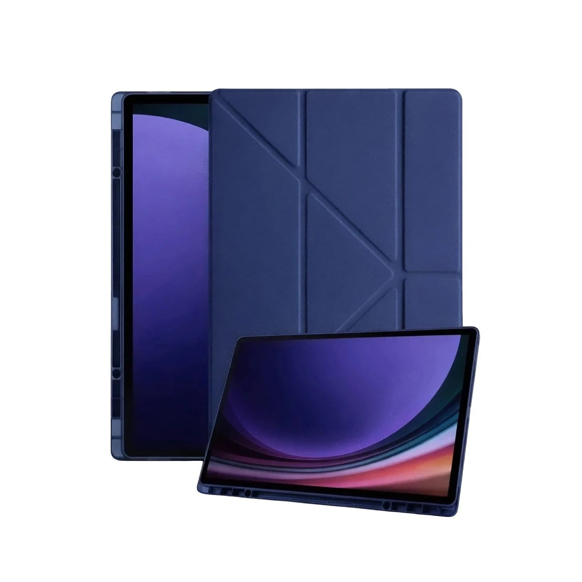 Mey İthalat® Samsung Galaxy Tab A11 Plus Kalemlikli Mars Tablet Kılıfı - Lacivert