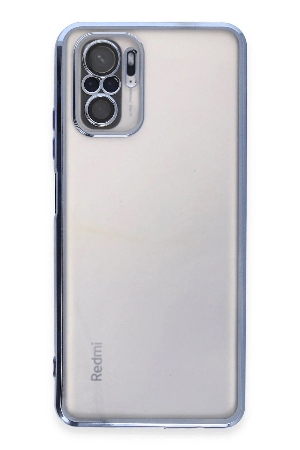 Mey İthalat® Redmi Note 10 Kılıf Lensli Silikon - Açık Mavi