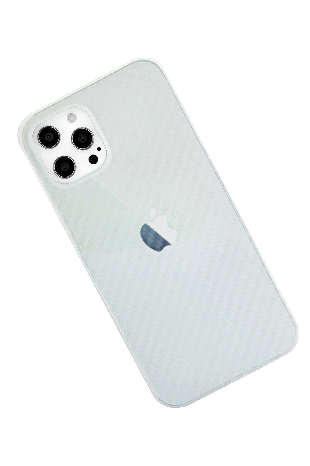 Mey İthalat® iPhone 12 Pro Max Kılıf Karbon PP Silikon - Şeffaf
