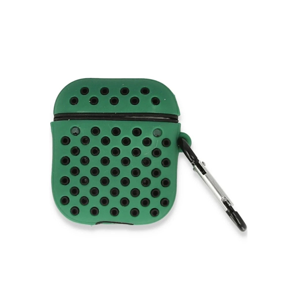 Mey İthalat® Airpods 2 (2.nesil) Spor Delikli Kılıf - Yeşil-Siyah